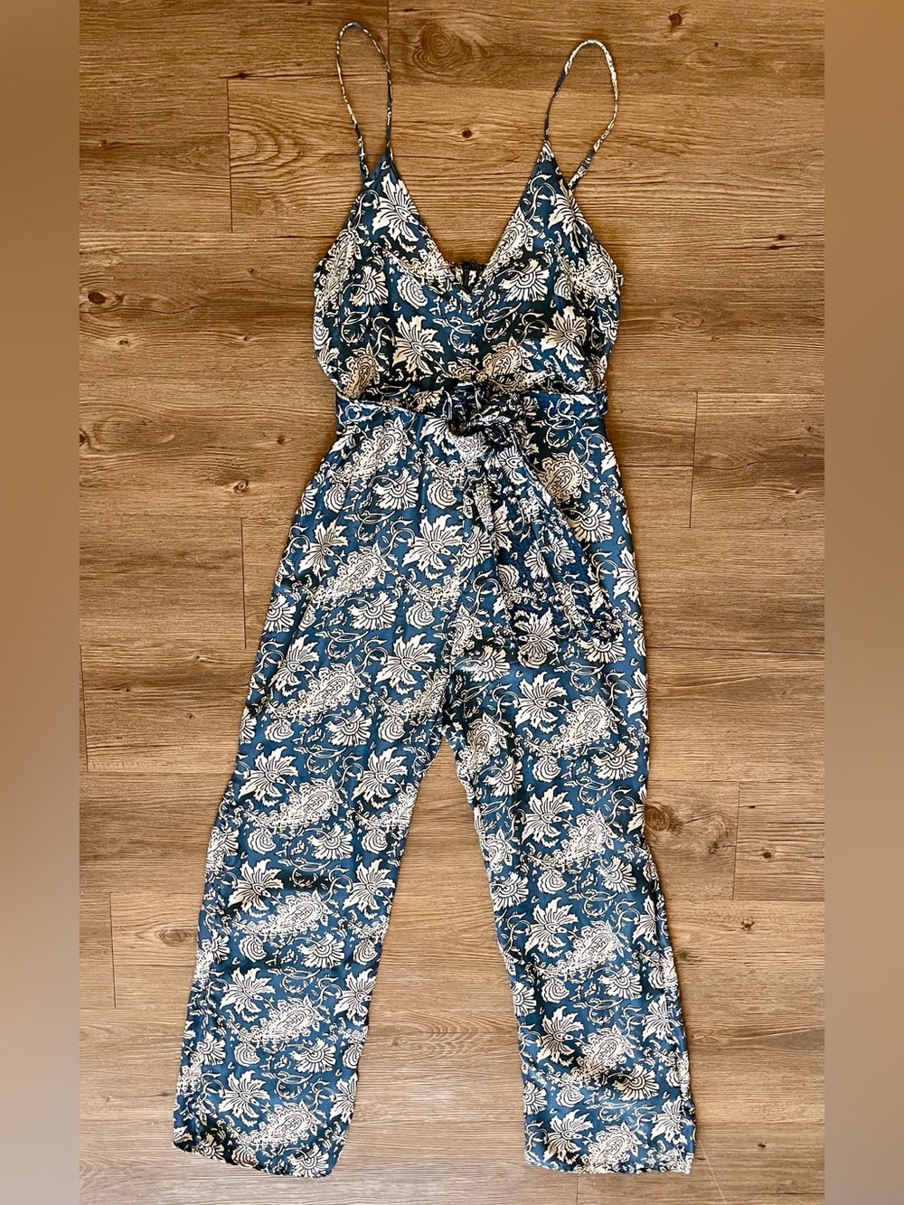 Apiece Apart Silk Floral Jumpsuit